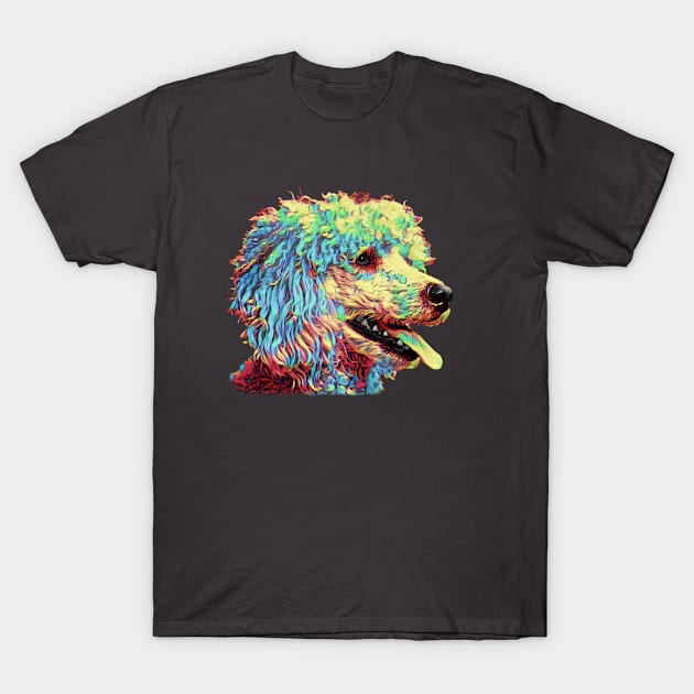 Prismatic Poodle T-Shirt by PhotoArts